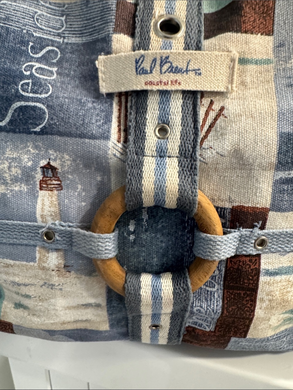 Paul Brent Coastal Blue Striped Tote Bag
